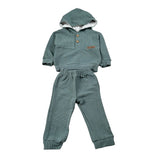 Calamaro Completo 2 Pezzi Felpa-Pantalone tinta unita Verde per Neonato 11189 VERDE CALAMARO 