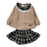 Calamaro Completo 2Pz Maglia-Coulotte Beige per Neonata 11234 BEIGE CALAMARO 
