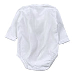 Calamaro Body tinta unita con Ricami Bianco per Neonata 18020 BIANCO CALAMARO 