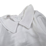 Calamaro Body tinta unita con Colletto Bianco per Bambina 190900J BIANCO CALAMARO 