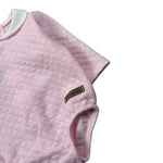 Calamaro Pagliaccetto tinta unita con Colletto Rosa per Neonata 32446 ROSA CALAMARO 