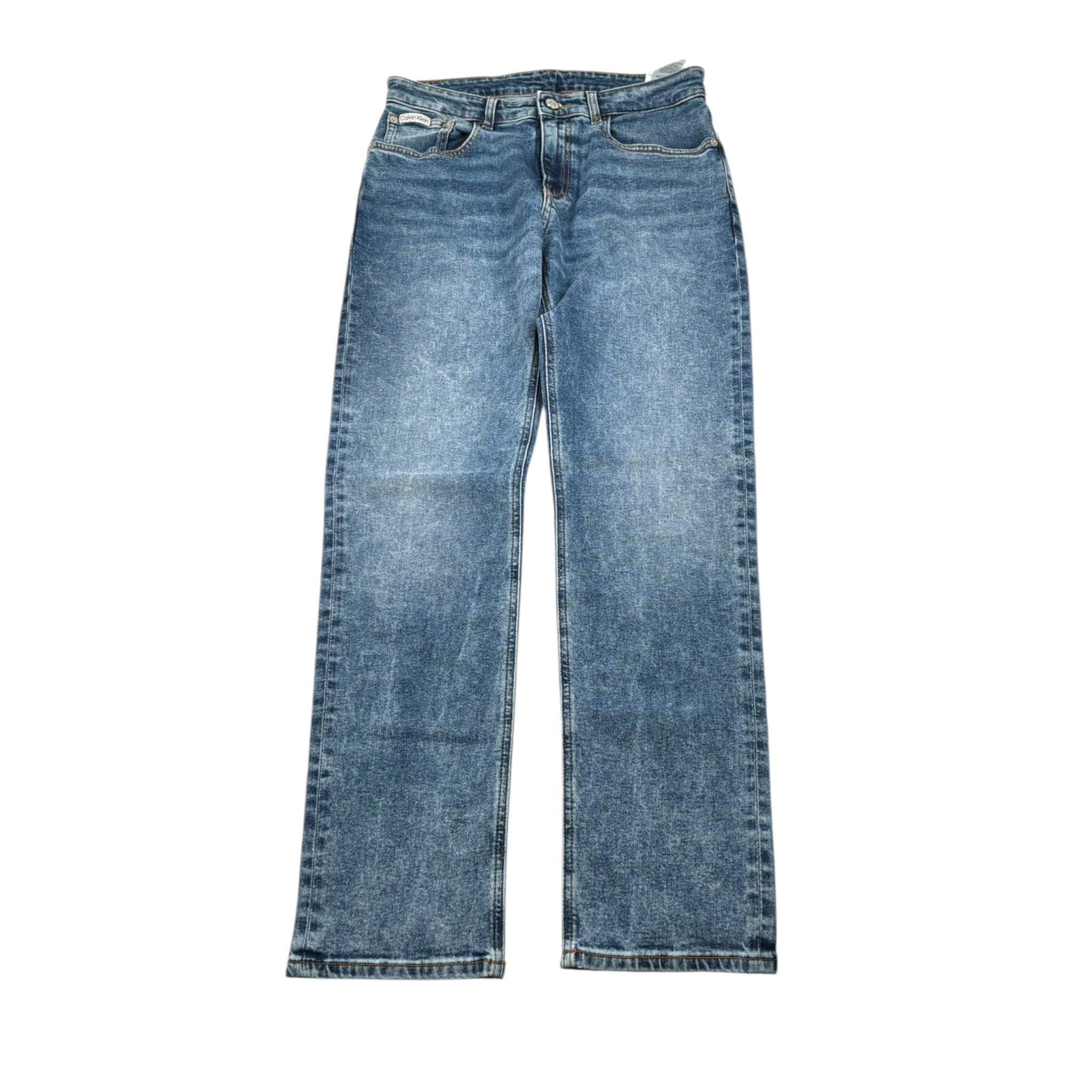 Calvin Klein Jeans tinta unita con Girovita Regolabile Azzurro per Bambina 02402 AZZURRO CALVIN KLEIN 