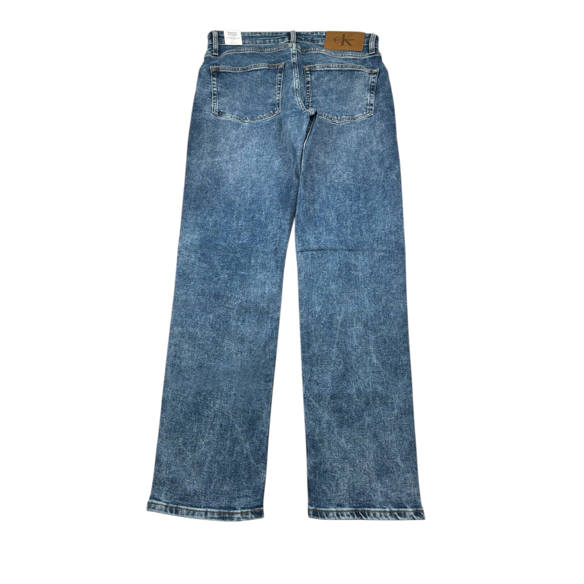 Calvin Klein Jeans tinta unita con Girovita Regolabile Azzurro per Bambina 02402 AZZURRO CALVIN KLEIN 
