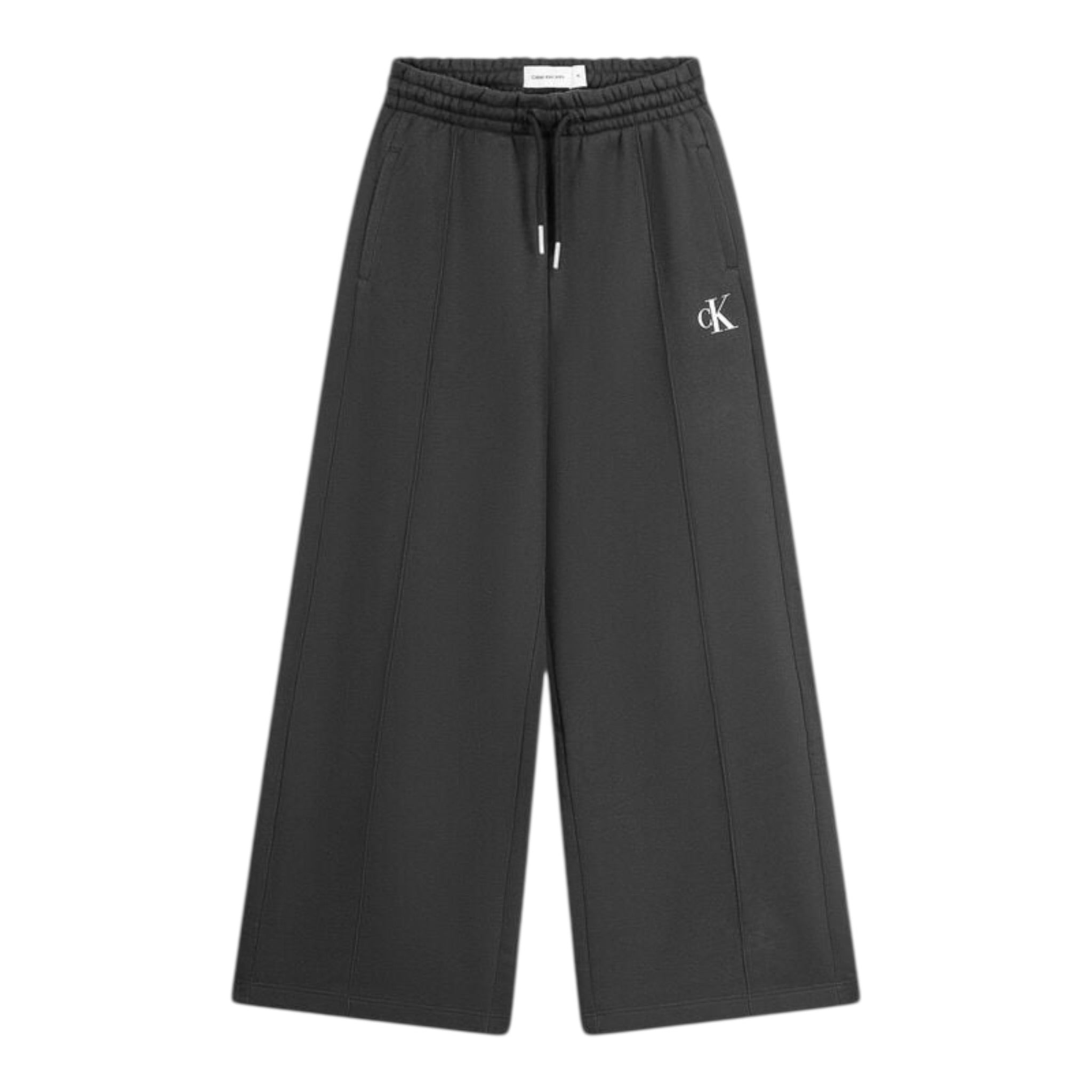 Calvin Klein Pantalone Modello Tuta tinta unita con Logo Nero per Bambina 02875 NERO CALVIN KLEIN 