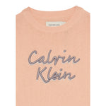Calvin Klein Maglia tinta unita con Stampa Rosa per Bambina 02971 ROSA CALVIN KLEIN 
