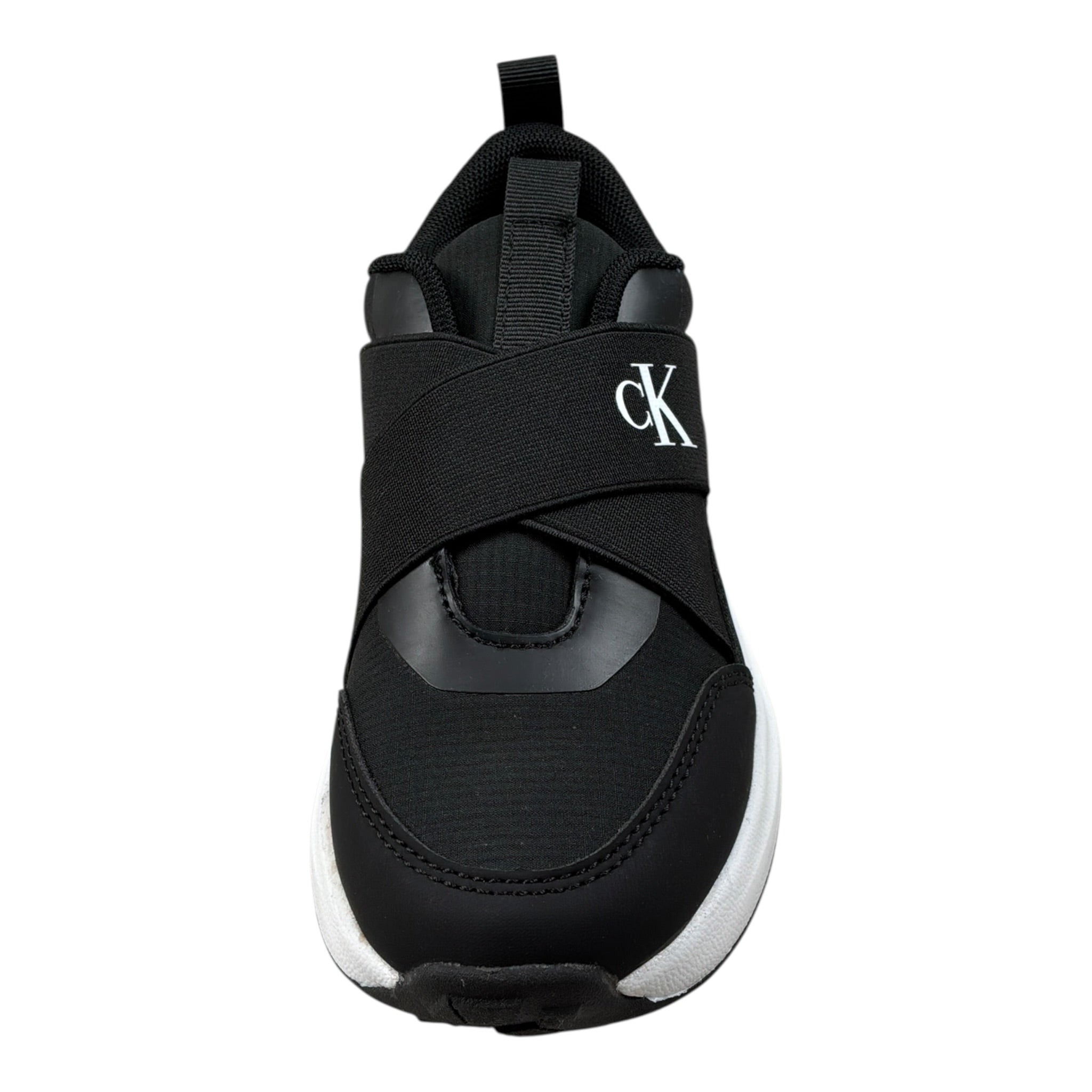 Calvin Klein Sneakers tinta unita con Logo Nero per Bambina 83172 NERO CALVIN KLEIN 