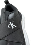 Calvin Klein Sneakers tinta unita con Logo Nero per Bambina 83172 NERO CALVIN KLEIN 