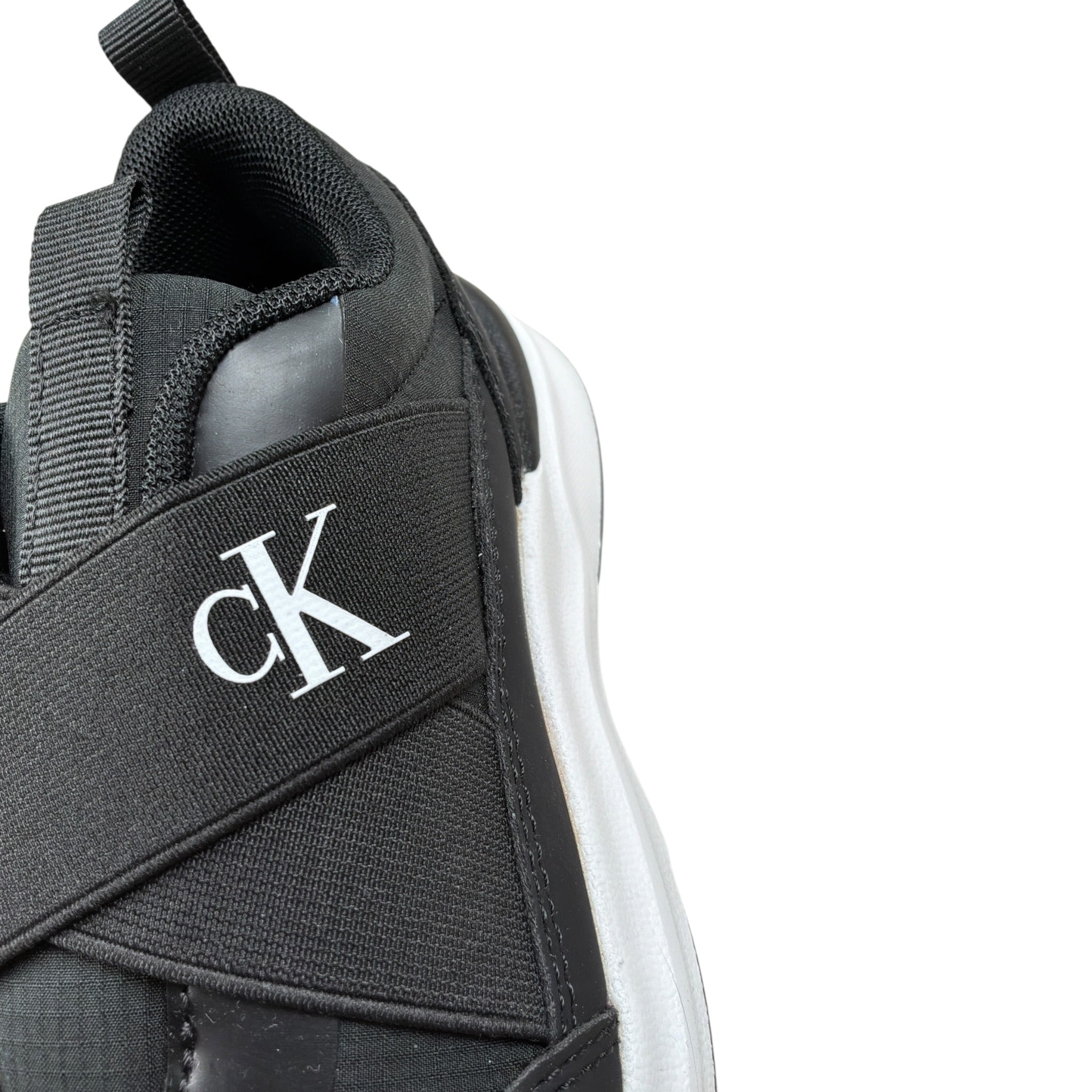Calvin Klein Sneakers tinta unita con Logo Nero per Bambina 83172 NERO CALVIN KLEIN 