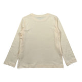 Calvin Klein Shirt Girocollo tinta unita con Logo Panna per Bambino IB01539 PANNA CALVIN KLEIN 