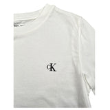 Calvin Klein Shirt Girocollo tinta unita con Stampa Bianco per Bambino IB02255 BIANCO CALVIN KLEIN 