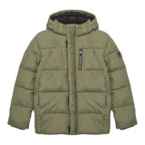Calvin Klein Giubbino tinta unita con Zip E Cappuccio Verde per Bambino IB0IB01276X VERDE CALVIN KLEIN 