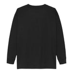 Calvin Klein Shirt Girocollo tinta unita con Logo Nero per Bambino IB0IB01701 NERO CALVIN KLEIN 