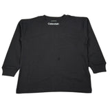 Calvin Klein Shirt Girocollo tinta unita con Logo Nero per Bambino IB0IB02354X NERO CALVIN KLEIN 