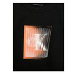 Calvin Klein Felpa Chiusa con Cappuccio tinta unita Nero per Bambino IB0IB02380 NERO CALVIN KLEIN 