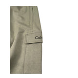 Calvin Klein Pantalone tinta unita con Logo Verde per Bambino IB0IB02409 VERDE CALVIN KLEIN 