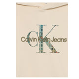 Calvin Klein Felpa Chiusa con Cappuccio tinta unita Beige per Bambina IB0IB02524 BEIGE CALVIN KLEIN 