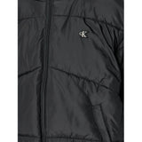 Calvin Klein Giubbino tinta unita con Zip E Cappuccio Nero per Bambino IG0IG02056 NERO CALVIN KLEIN 