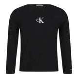 Calvin Klein Shirt tinta unita con Stampa Nero per Bambino IG0IG02135 NERO CALVIN KLEIN 