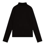 Calvin Klein Maglia tinta unita Collo Alto con Logo Nero per Bambina IG0IG02808 NERO CALVIN KLEIN 