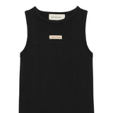 Calvin Klein Abito Giromanica tinta unita con Logo Nero per Bambina IG0IG02906 NERO CALVIN KLEIN 