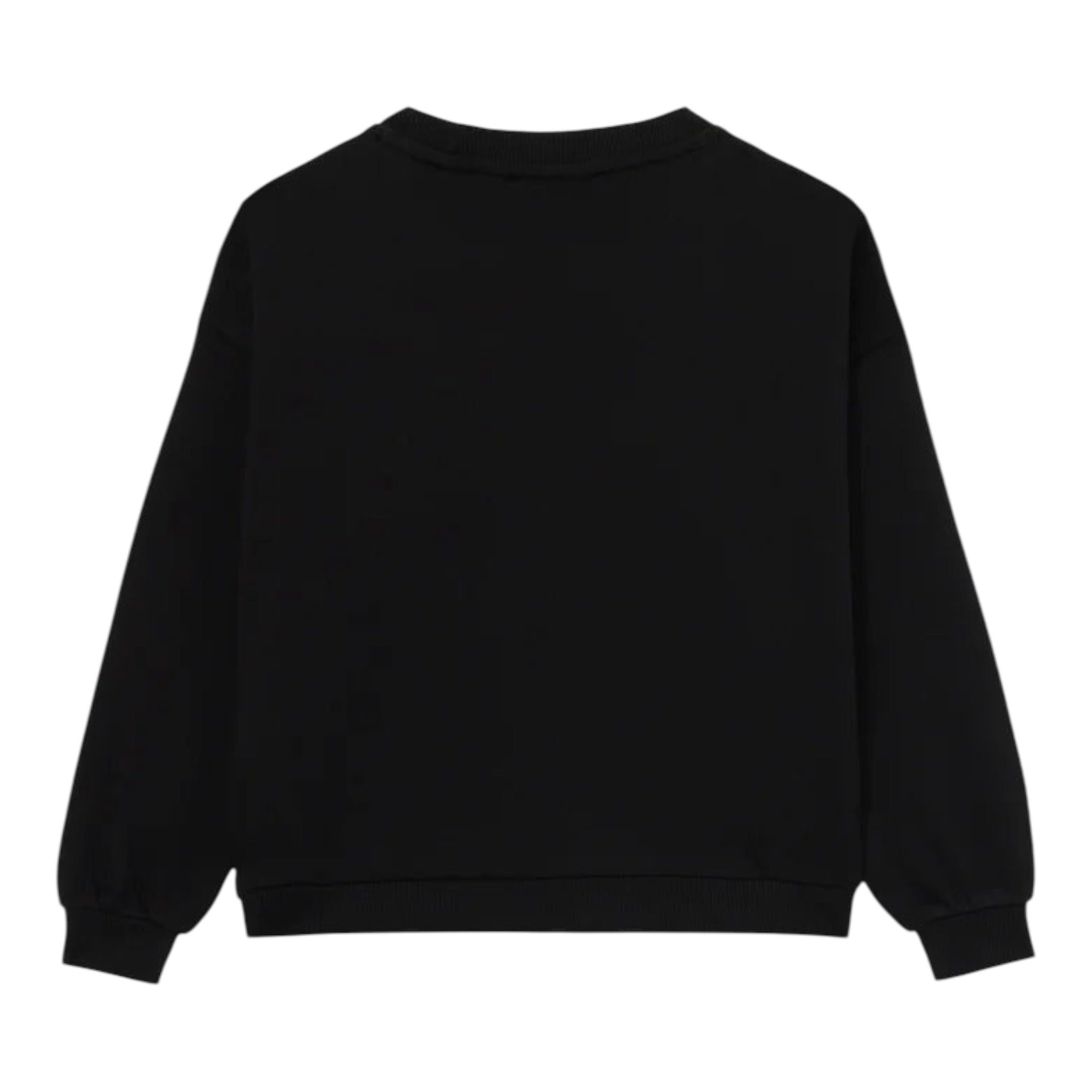 Calvin Klein Felpa tinta unita Girocollo con Logo Nero per Bambina IG0IG02970 NERO CALVIN KLEIN 