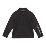 Calvin Klein Shirt tinta unita con Zip Nero per Bambina IG0IG02978 NERO CALVIN KLEIN 