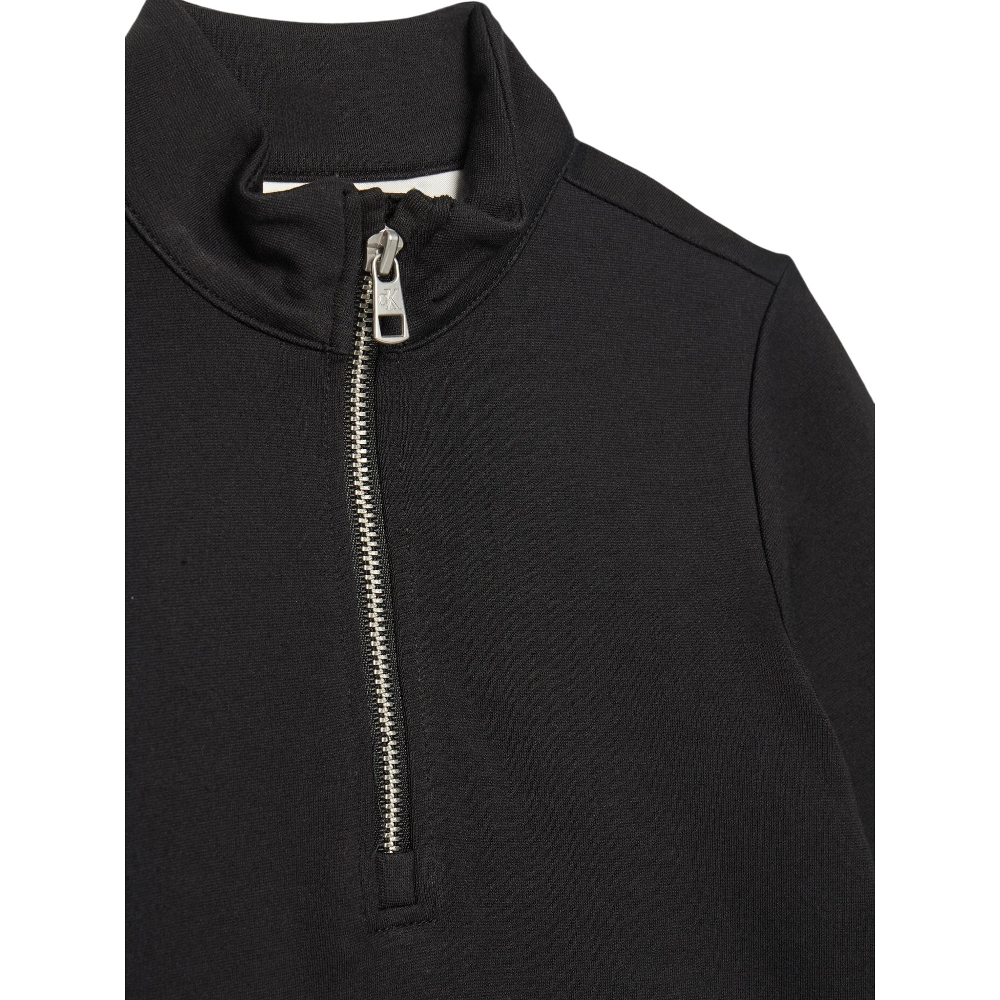 Calvin Klein Shirt tinta unita con Zip Nero per Bambina IG0IG02978 NERO CALVIN KLEIN 