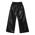 Calvin Klein Pantalone In Ecopelle tinta unita con Elastico In Vita Nero per Bambina IG0IG02983 NERO CALVIN KLEIN 