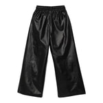 Calvin Klein Pantalone In Ecopelle tinta unita con Elastico In Vita Nero per Bambina IG0IG02983X NERO CALVIN KLEIN 