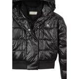 Calvin Klein Giubbino tinta unita con Zip E Cappuccio Nero per Bambino IG0IG02988 NERO CALVIN KLEIN 