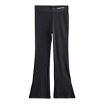 Calvin Klein Leggins tinta unita con Logo Modello Zampa Nero per Bambina IG0IG03003 NERO CALVIN KLEIN 