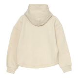 Calvin Klein Felpa Chiusa con Cappuccio tinta unita con Logo Panna per Bambina IG0IG03018T PANNA CALVIN KLEIN 