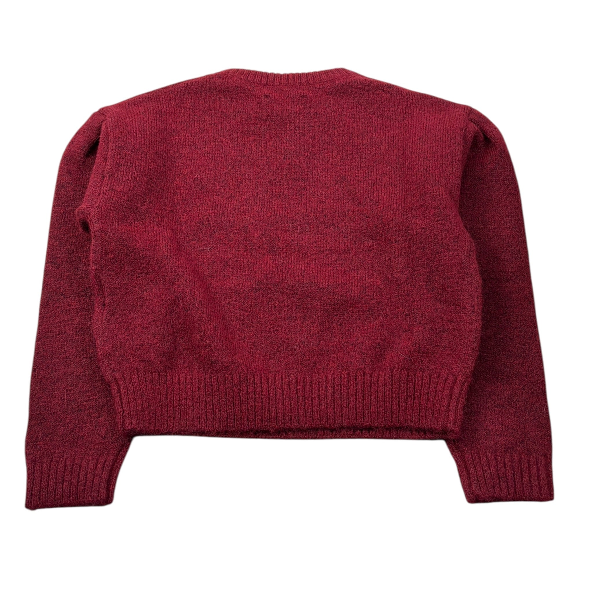 Calvin Klein Maglia Girocollo tinta unita con Logo Bordeaux per Bambina IG0IG03048XU4 BORDEAUX CALVIN KLEIN 