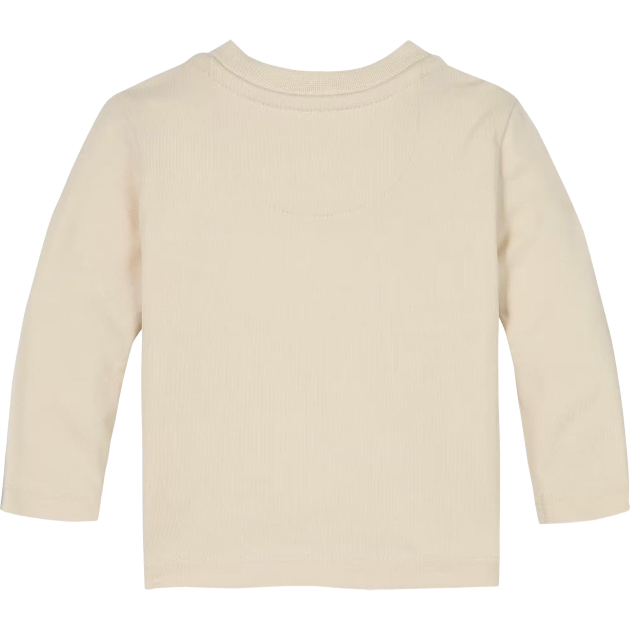 Calvin Klein Shirt Girocollo tinta unita con Logo Panna per Neonato IN0IN00335 PANNA CALVIN KLEIN 
