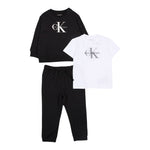 Calvin Klein Completo 3 Pezzi Felpa-T-Shirt-Pantalone Nero per Bambino IN0IN00336J NERO CALVIN KLEIN 