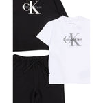 Calvin Klein Completo 3 Pezzi Felpa-T-Shirt-Pantalone Nero per Neonato IN0IN00336 NERO CALVIN KLEIN 