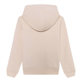 Calvin Klein Felpa Chiusa con Cappuccio tinta unita con Logo Panna per Bambino IU0IU00679T PANNA CALVIN KLEIN 