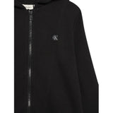 Calvin Klein Felpa Xon Zip E Cappuccio tinta unita Nero per Bambino IU0IU00707X NERO CALVIN KLEIN 