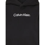 Calvin Klein Felpa Chiusa con Cappuccio tinta unita Nero per Bambino IU0IU0679T NERO CALVIN KLEIN 