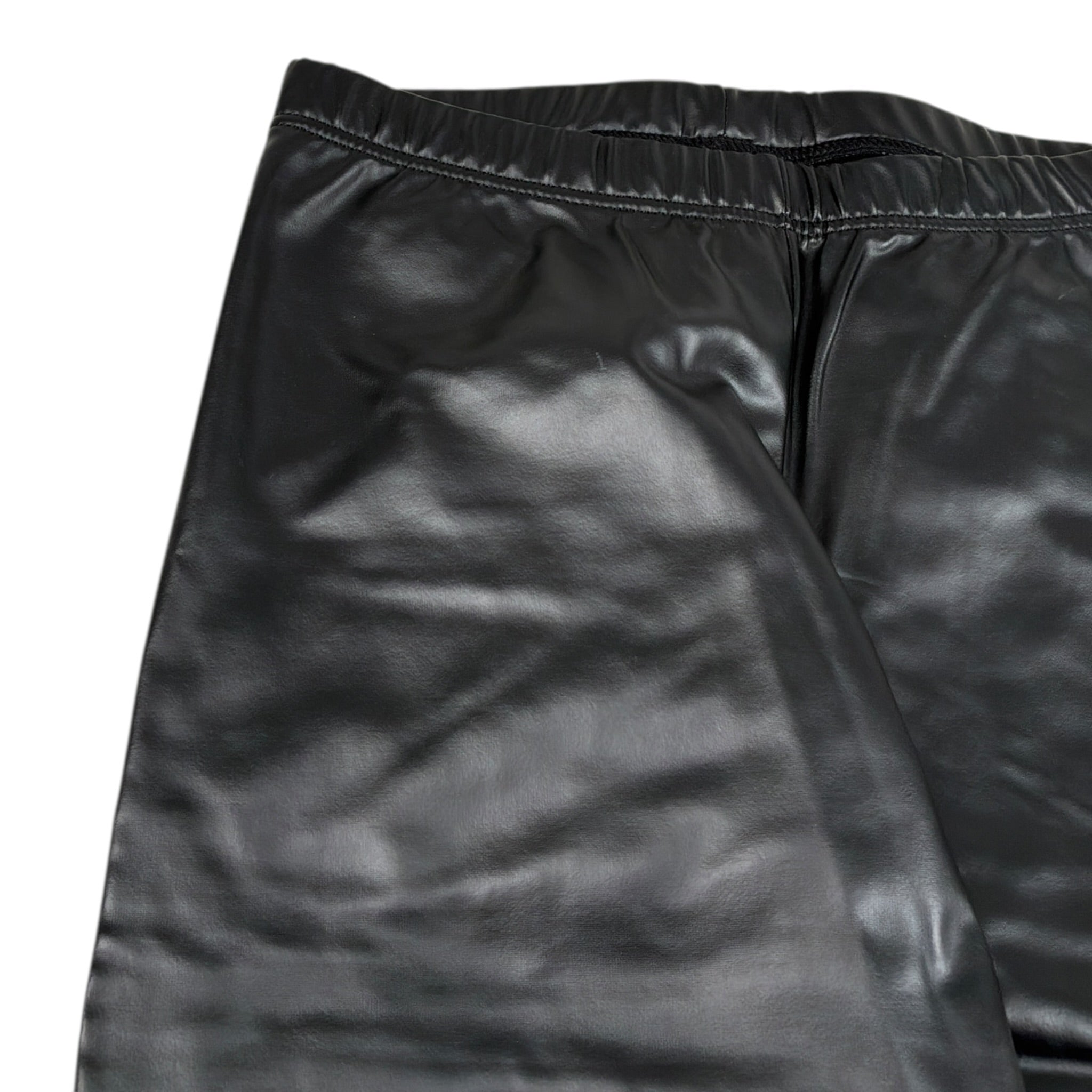 Calzitaly Leggins In Similpelle tinta unita Nero per Bambina LEGGT NERO CALZITALY 