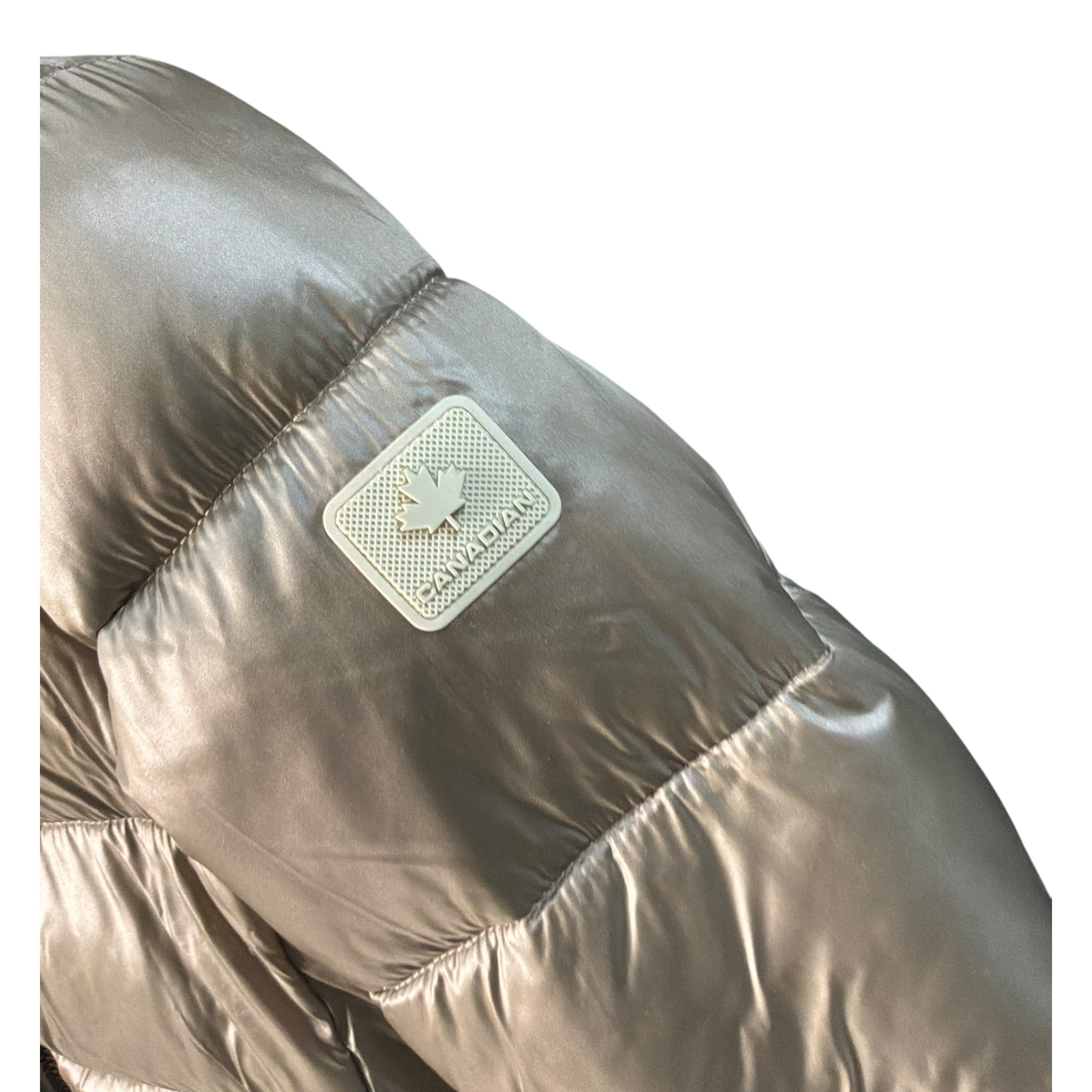 Canadian Giubbino tinta unita con Zip E Cappuccio Beige per Bambino G224015WK BEIGE CANADIAN 