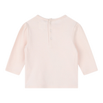 Carre'Ment Beau Shirt Girocollo tinta unita con Stampa Rosa per Neonata Y30227 ROSA CARRE'MENT BEAU 