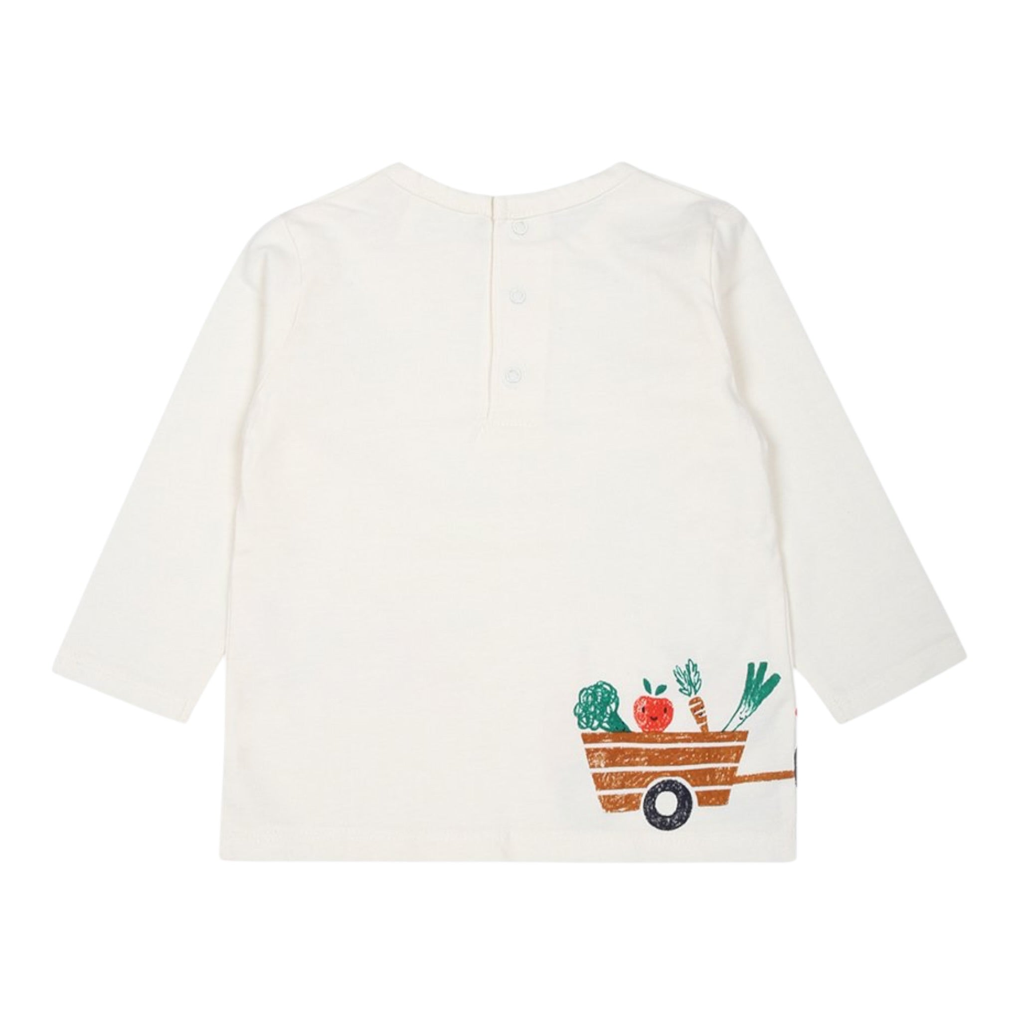 Carre'Ment Beau Shirt Girocollo tinta unita con Stampa Panna per Neonato Y30286 PANNA CARRE'MENT BEAU 