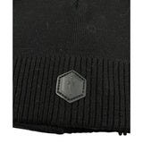 Cesare Paciotti Cappello tinta unita con Logo Nero per Neonato CAP6301B NERO CESARE PACIOTTI 