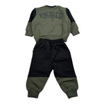 Cesare Paciotti Completo 2 Pezzi Felpa-Pantalone Nero/Verde per Neonato COMP6301BX NERO/VERDE CESARE PACIOTTI 