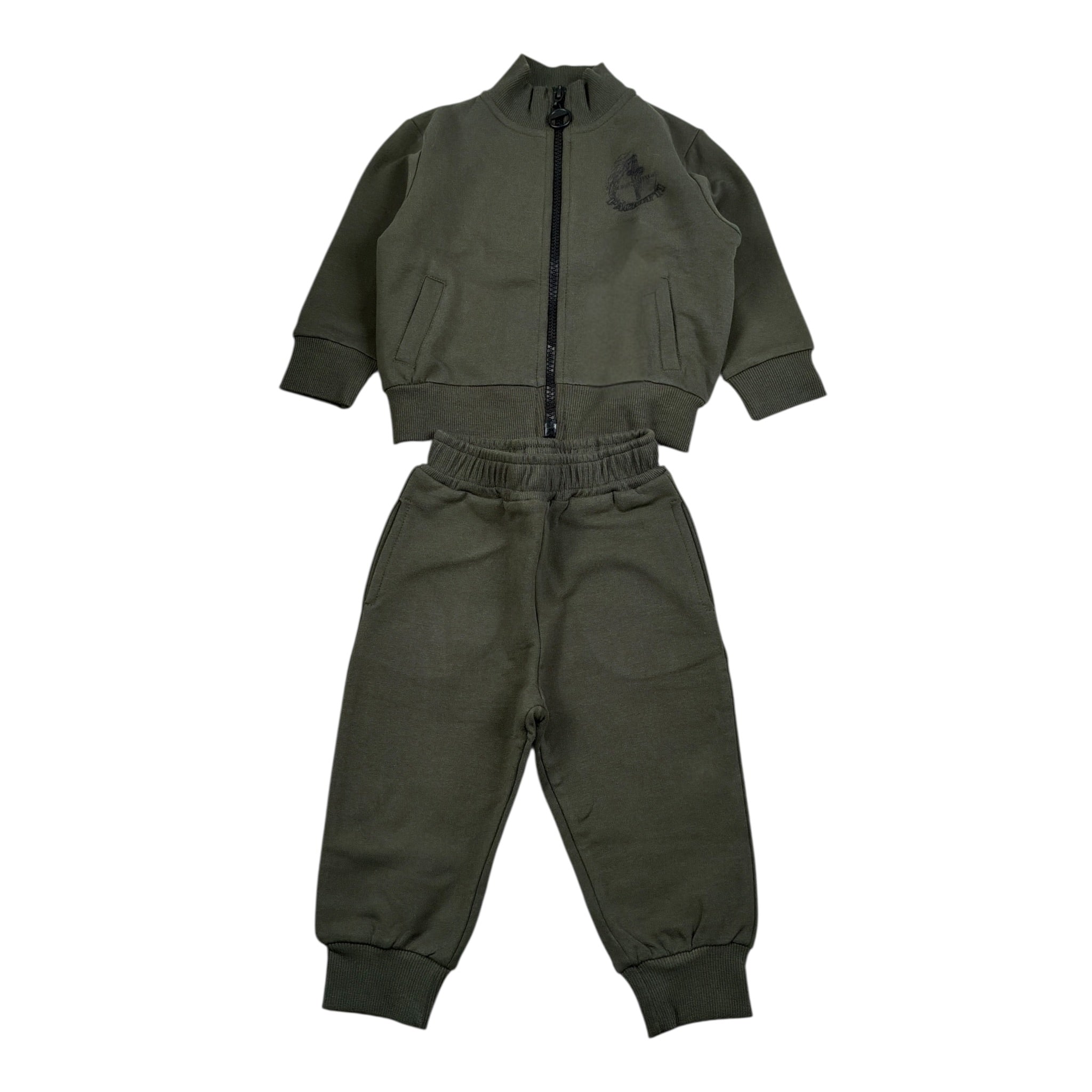 Cesare Paciotti Completo 2 Pezzi Felpa-Pantalone tinta unita Verde per Neonato COMP6302BXN VERDE CESARE PACIOTTI 