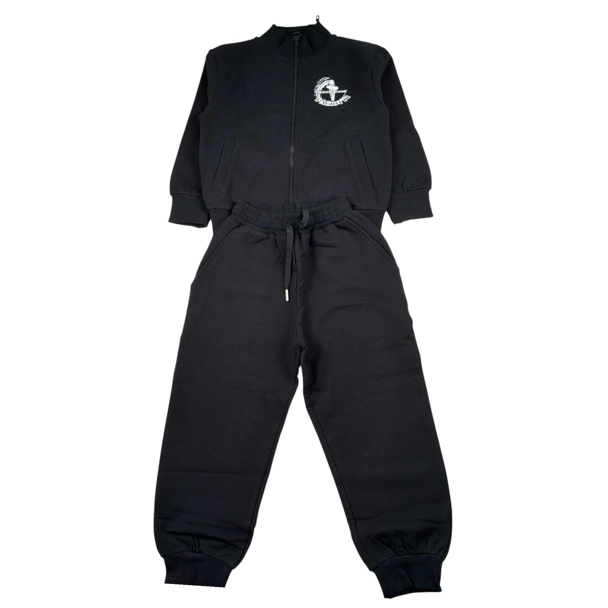 Cesare Paciotti Completo 2 Pezzi Felpa-Pantalone tinta unita Nero per Bambino COMP6302J NERO CESARE PACIOTTI 