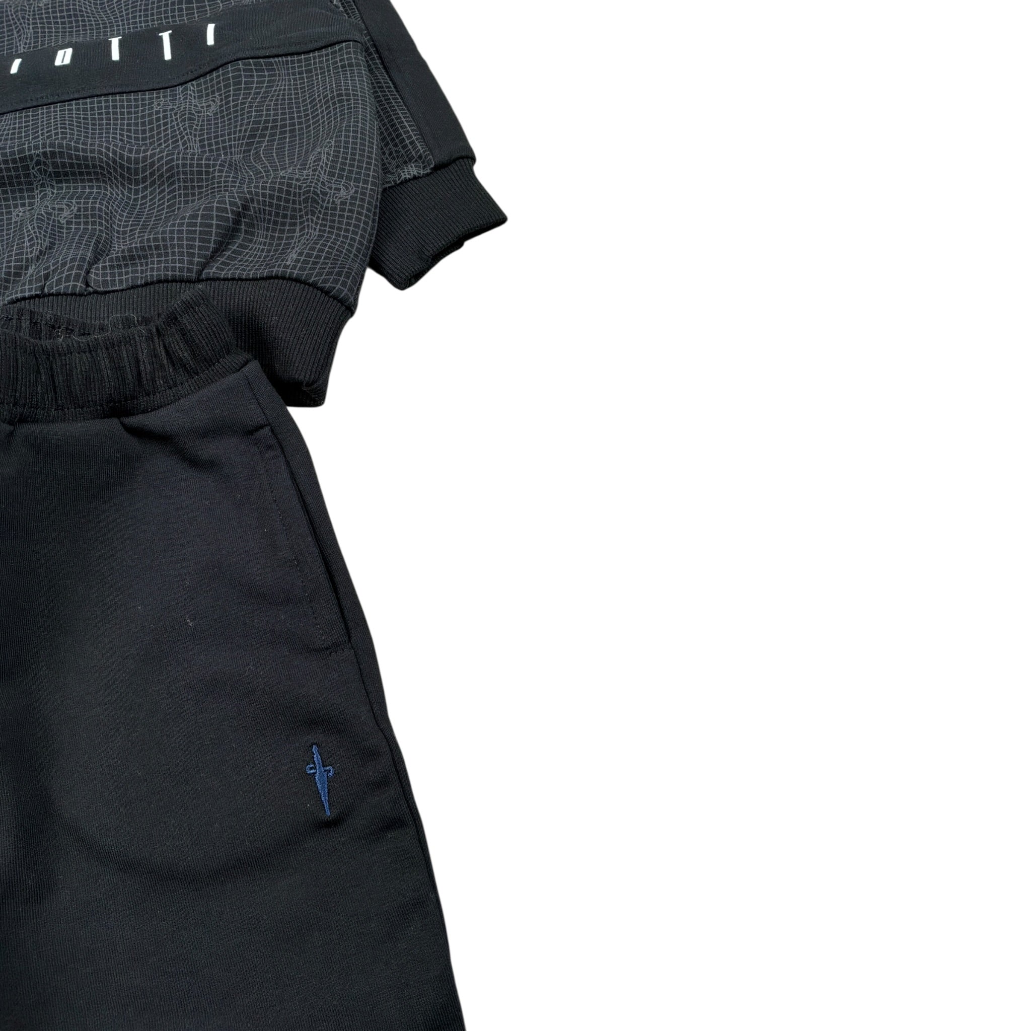 Cesare Paciotti Completo 2 Pezzi Felpa-Pantalone tinta unita Nero per Neonato COMP6313B NERO CESARE PACIOTTI 