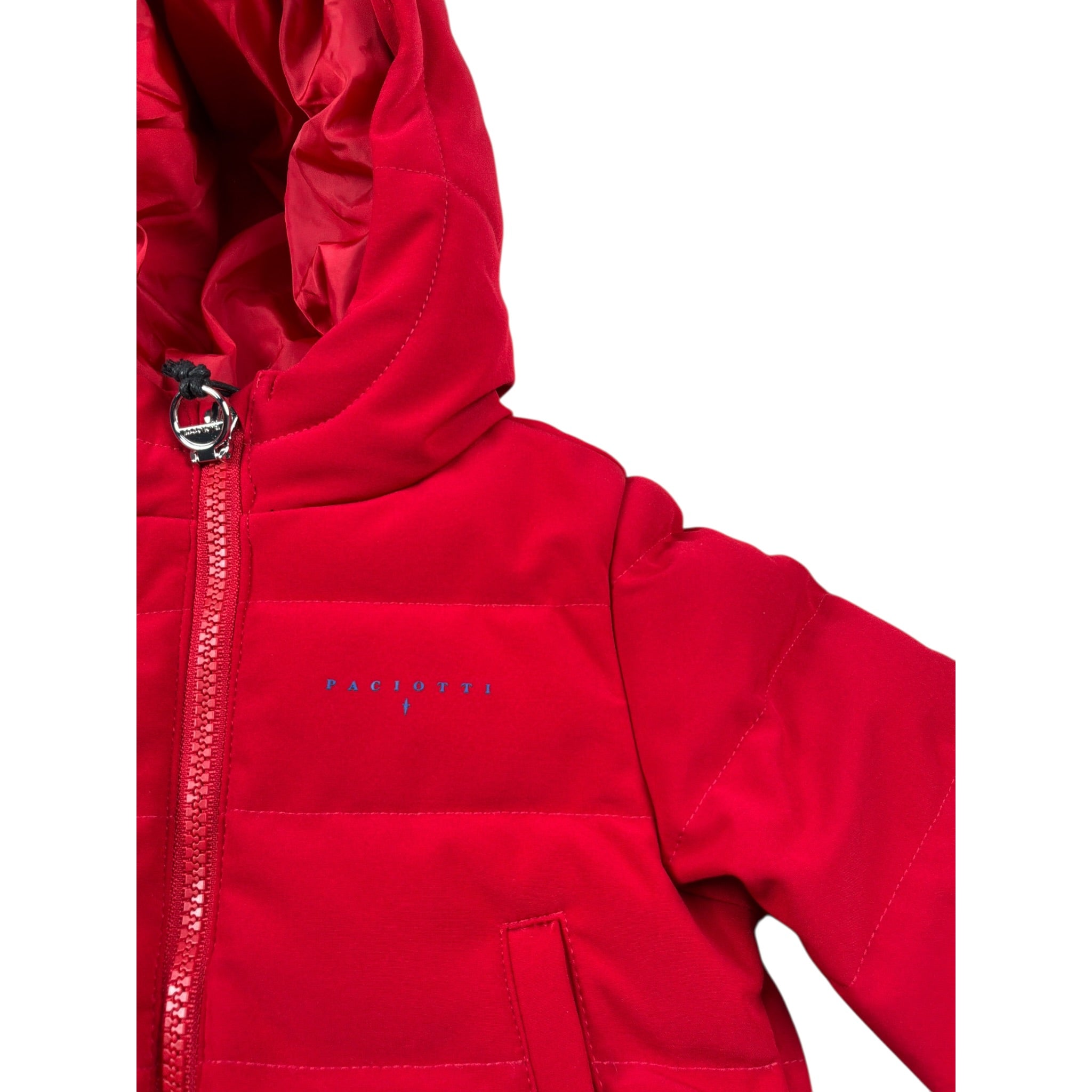 Cesare Paciotti Giubbino tinta unita con Cappuccio Rosso per Neonato GBP4303B ROSSO CESARE PACIOTTI 