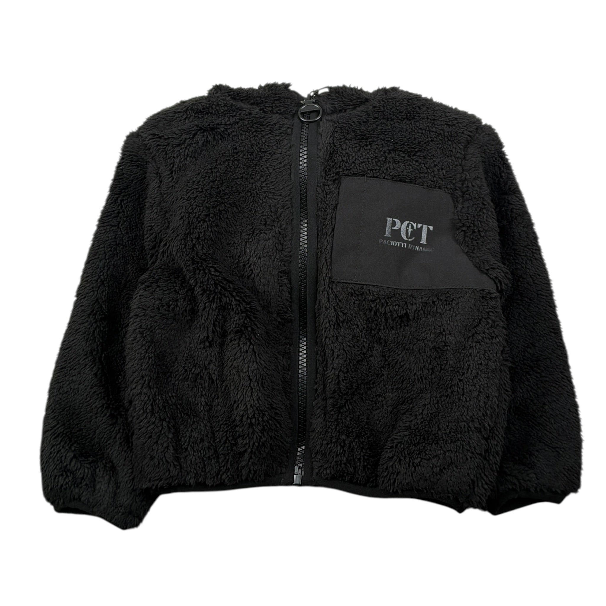 Cesare Paciotti Giubbino Modello Pelliccia con Zip E Cappuccio Nero per Bambino GBP6305B NERO CESARE PACIOTTI 